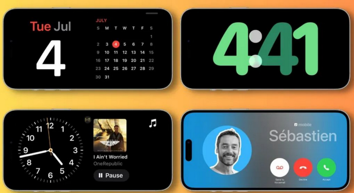 淮安苹果手机维修分享iOS17横屏充电待机显示有什么好处 